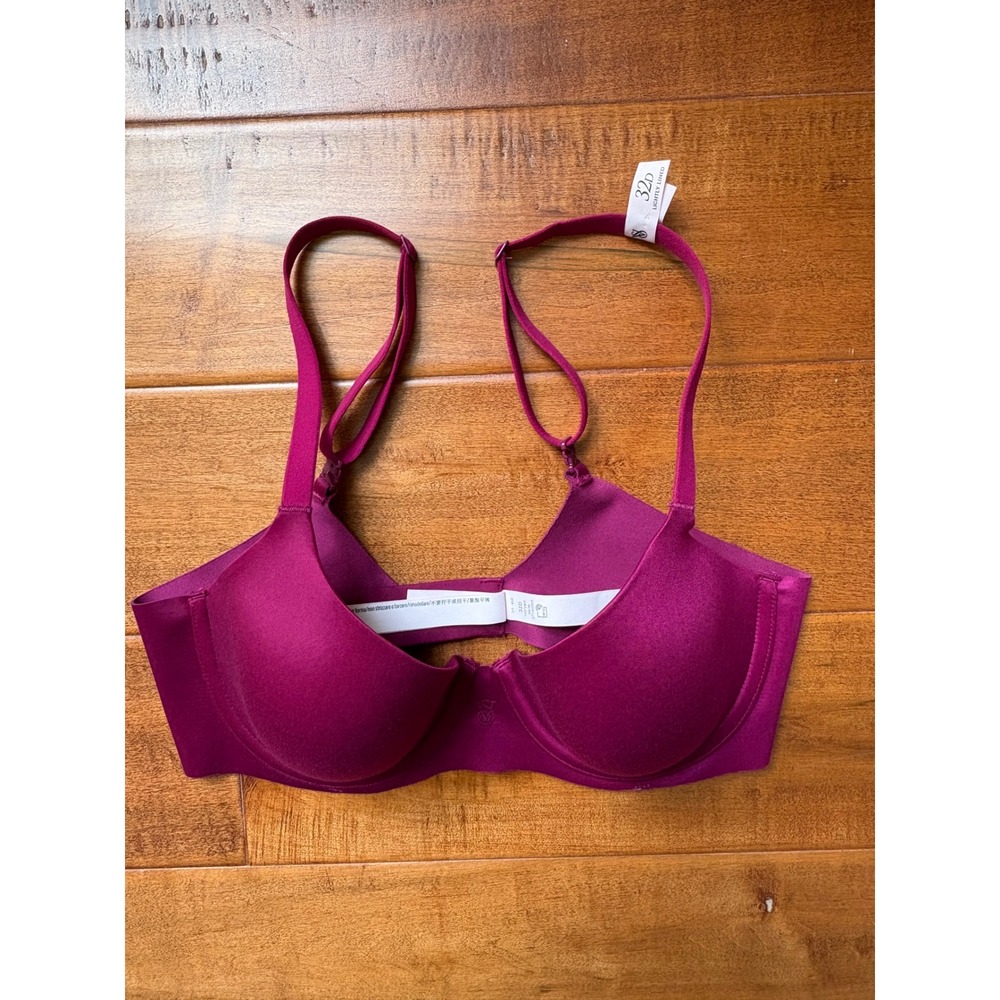 Body by Victoria's Secret Demi Bra 32D Magenta Pink Adjustable Straps Barbiecore